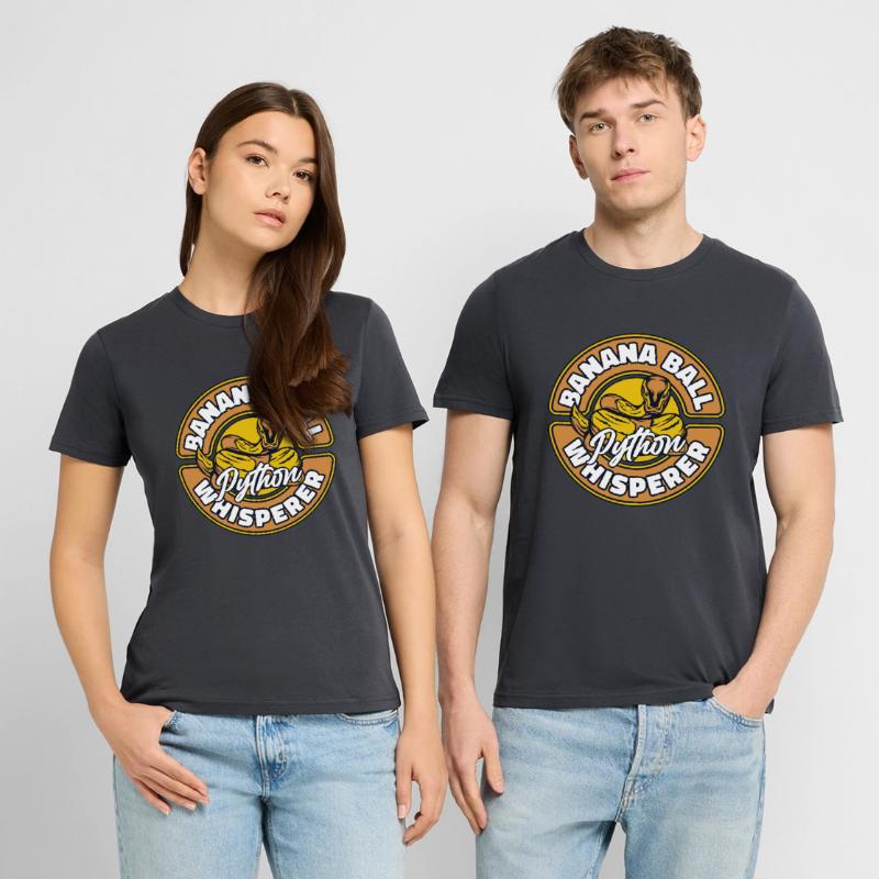 Boule de banane Python Chuchoter Python Boule de banane T-shirt bio CRAFTER Stanley Stella Unisexe