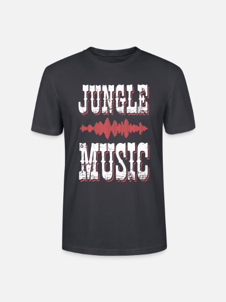 jungle musik - Stanley/Stella Unisex Bio-T-Shirt CRAFTER - Dunkles Graublau