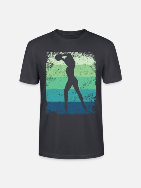 Gymnastikball Retro Rhythmische Gymnastik - Stanley/Stella Unisex Bio-T-Shirt CRAFTER - Dunkles Graublau