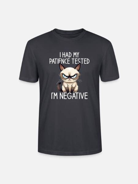 i had my patience tested - Stanley/Stella Unisex Bio-T-Shirt CRAFTER - Dunkles Graublau
