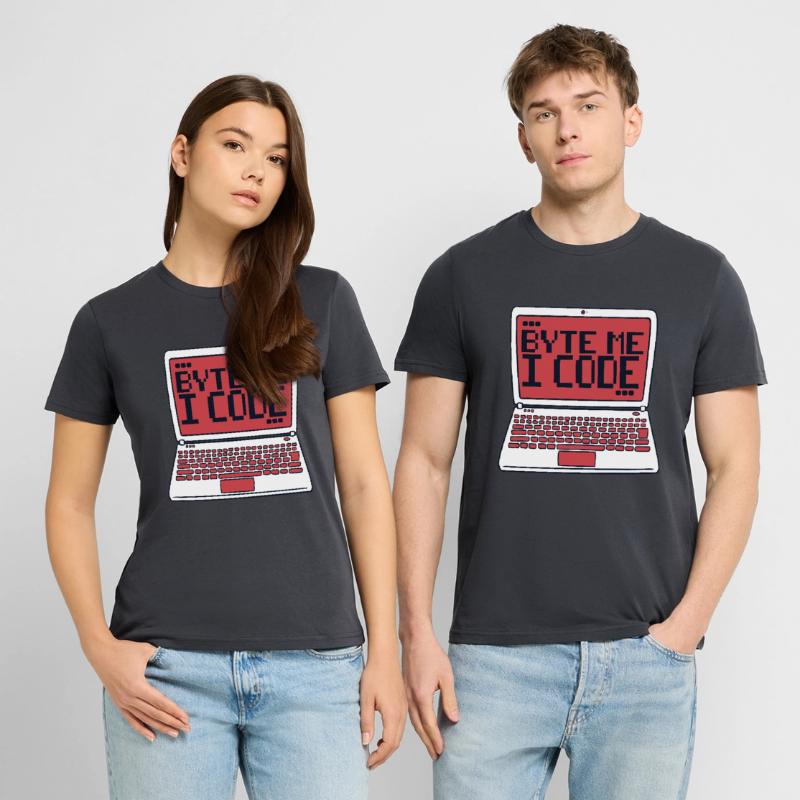 Byte Me I Code Developer Softwareentwickler Stanley/Stella Unisex Bio-T-Shirt CRAFTER