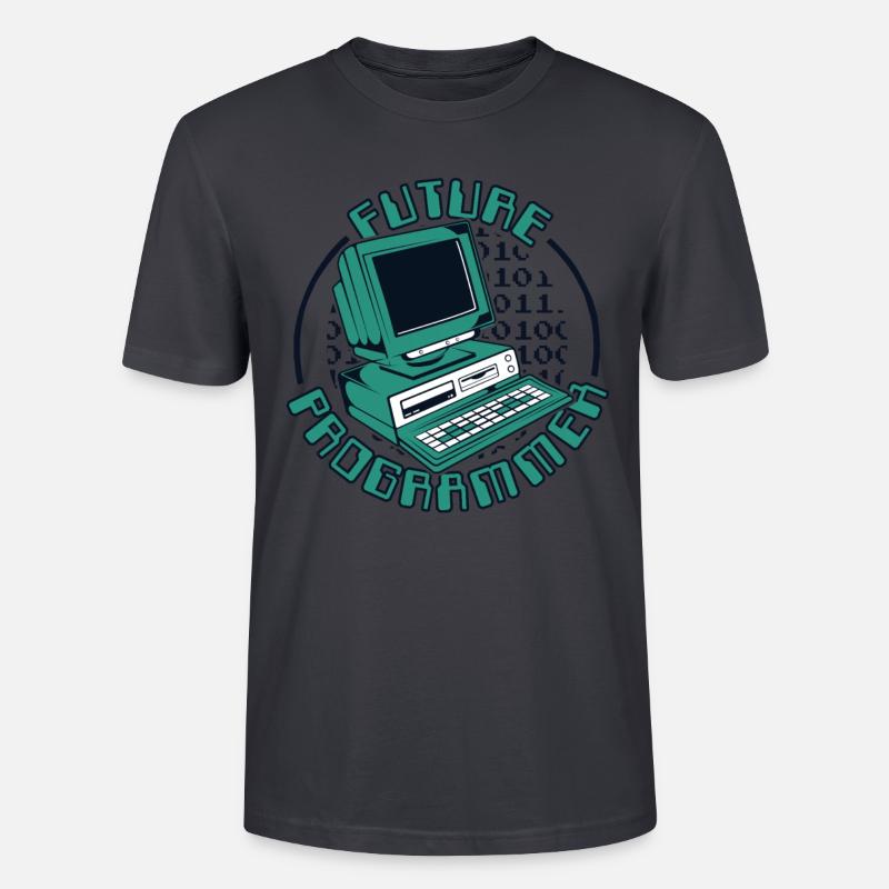 Future Programmer Softwareingenieur Developer - Stanley/Stella Unisex Bio-T-Shirt CRAFTER - Dunkles Graublau