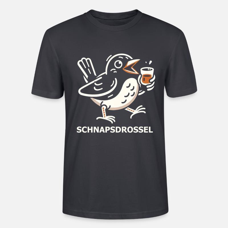 Schnapsdrossel - Stanley/Stella Unisex Bio-T-Shirt CRAFTER - Dunkles Graublau