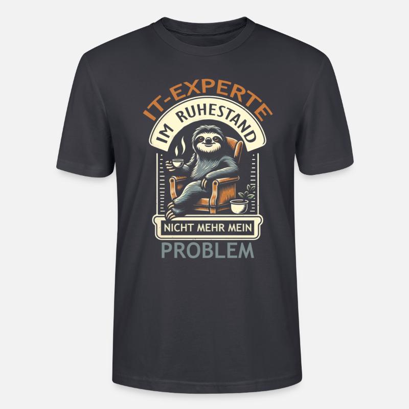 IT Experte - Stanley/Stella Unisex Bio-T-Shirt CRAFTER - Dunkles Graublau