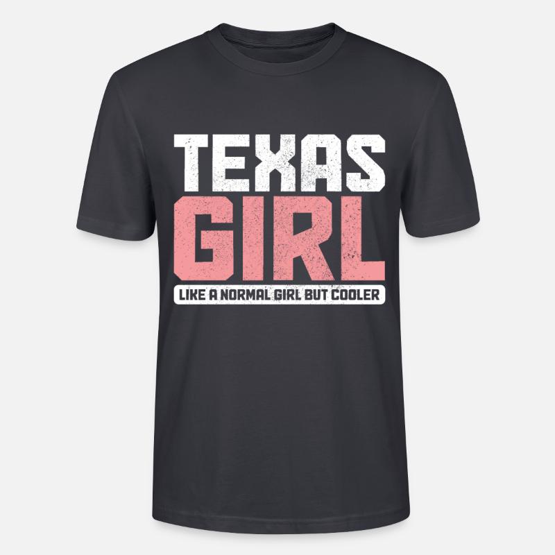 Texas - Stanley/Stella Unisex Bio-T-Shirt CRAFTER - Dunkles Graublau
