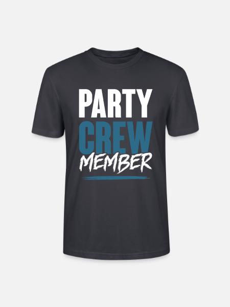 Party Crew - Stanley/Stella Unisex Bio-T-Shirt CRAFTER - Dunkles Graublau