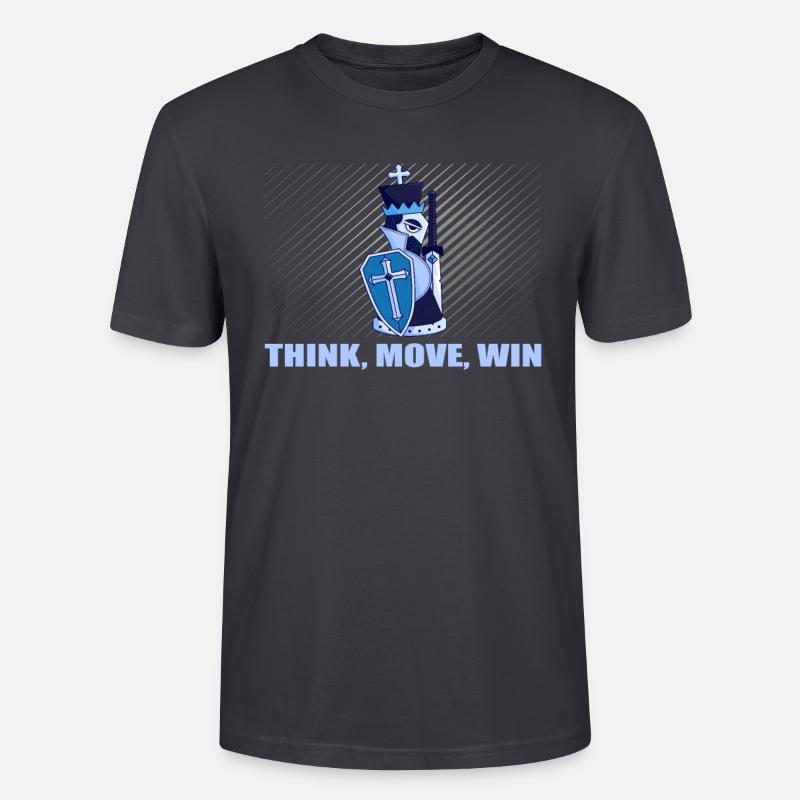 Chess Think Move Win - Stanley/Stella CRAFTER Unisex Organic T-Shirt - India Ink Grey