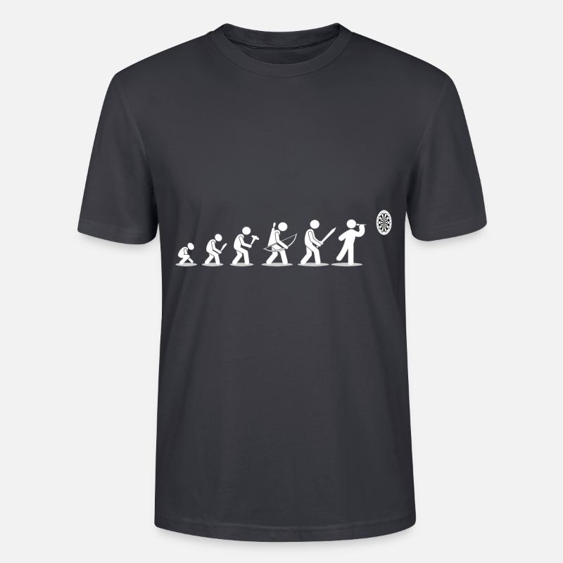 Evolution Dart - Dart Fan Artikel - Stanley/Stella Unisex Bio-T-Shirt CRAFTER - Dunkles Graublau