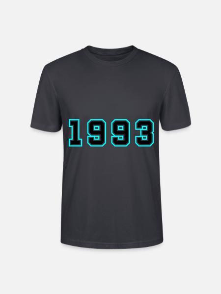 1993 Year Birthday - Stanley/Stella CRAFTER Unisex Organic T-Shirt - India Ink Grey