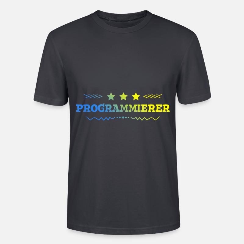 Programmierer Beruf - Stanley/Stella Unisex Bio-T-Shirt CRAFTER - Dunkles Graublau