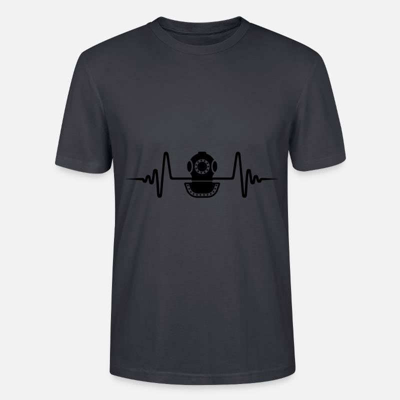 Casque de plongée Diving Pulse - T-shirt bio CRAFTER Stanley Stella Unisexe - bleu gris foncé