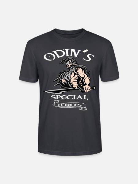 Wikinger Odin Walhalla Krieger - Stanley/Stella Unisex Bio-T-Shirt CRAFTER - Dunkles Graublau