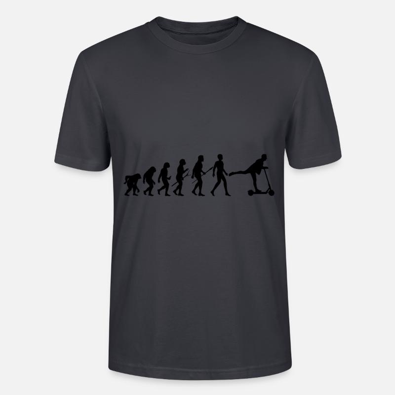 Escooter E-Scooter Evolution - Stanley/Stella Unisex Bio-T-Shirt CRAFTER - Dunkles Graublau