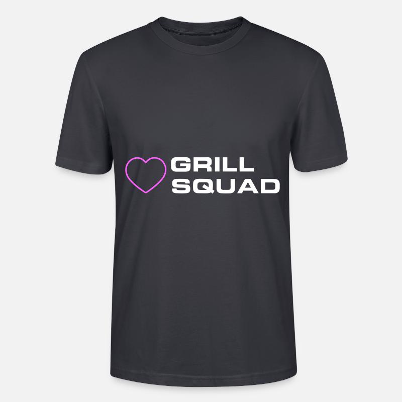 Grill Squad - Stanley/Stella Unisex Bio-T-Shirt CRAFTER - Dunkles Graublau