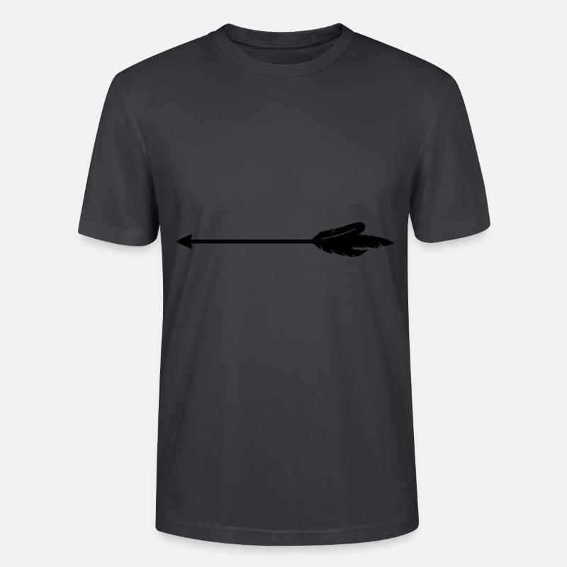 Pfeil Icon - Stanley/Stella Unisex Bio-T-Shirt CRAFTER - Dunkles Graublau