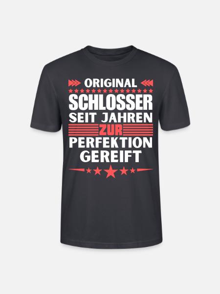 Locksmiths matured to perfection - Stanley/Stella CRAFTER Unisex Organic T-Shirt - India Ink Grey