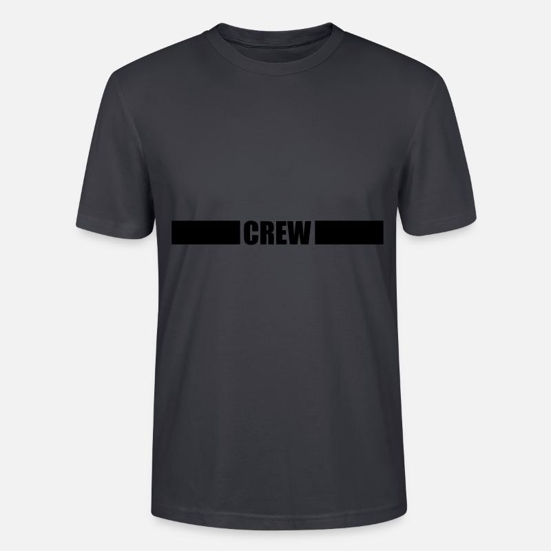 Crew Strich - Stanley/Stella Unisex Bio-T-Shirt CRAFTER - Dunkles Graublau