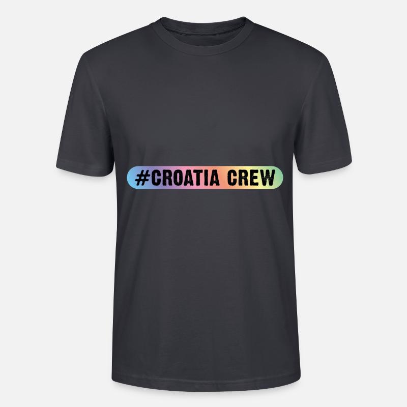 Croatia Crew - Stanley/Stella Unisex Bio-T-Shirt CRAFTER - Dunkles Graublau