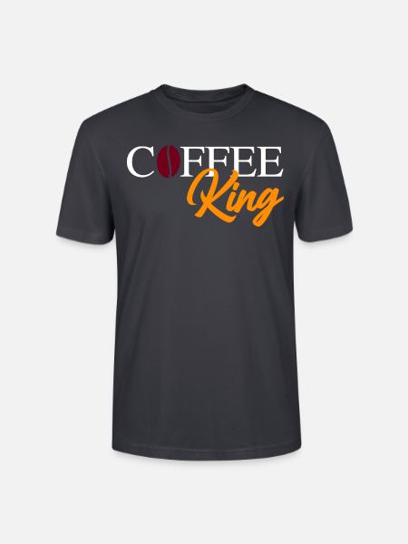 Coffee King mit Bohne - Stanley/Stella Unisex Bio-T-Shirt CRAFTER - Dunkles Graublau
