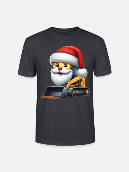 Kompaktlader Weihnachtsmann - Stanley/Stella Unisex Bio-T-Shirt CRAFTER - Dunkles Graublau
