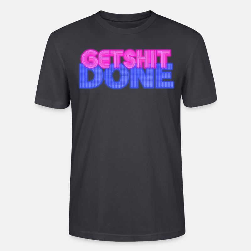 NICEgetshitdoneTRASH - Stanley/Stella Unisex Bio-T-Shirt CRAFTER - Dunkles Graublau
