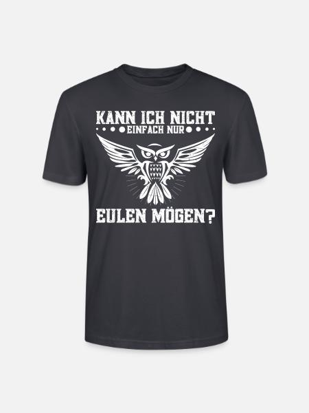 Eulenzüchter Eulen Eule Eulenfan Eulenliebhaber - Stanley/Stella Unisex Bio-T-Shirt CRAFTER - Dunkles Graublau