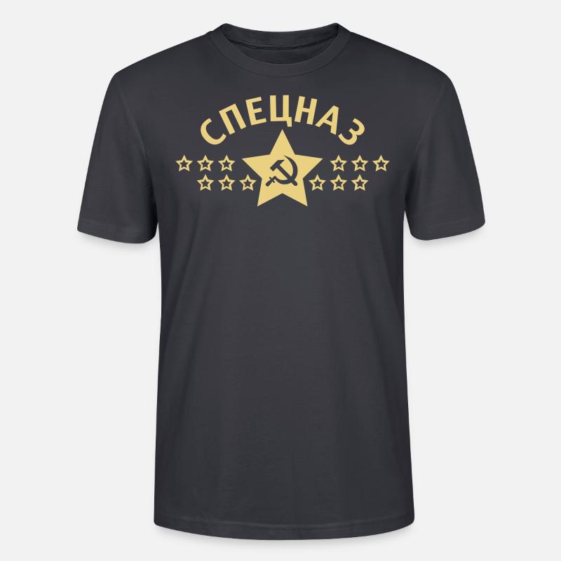 Spetsnaz Спецназ Russie Russie CCCP 1c - T-shirt bio CRAFTER Stanley Stella Unisexe - bleu gris foncé