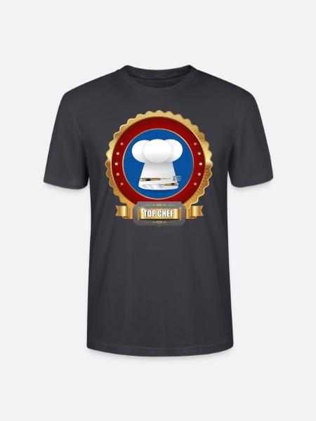Top Chef for cooking - Stanley/Stella CRAFTER Unisex Organic T-Shirt - India Ink Grey