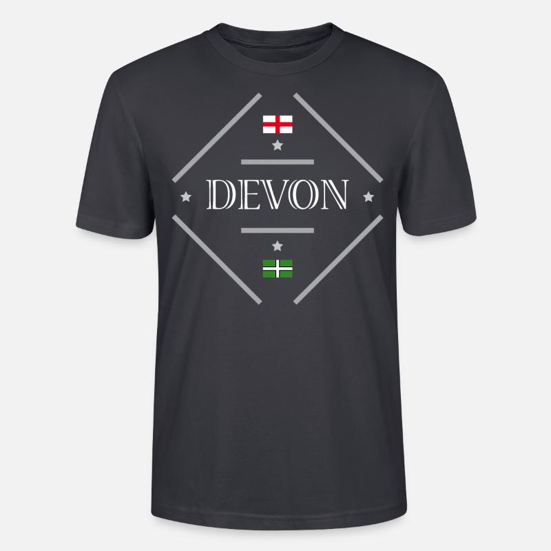 Devon - Stanley/Stella Unisex Bio-T-Shirt CRAFTER - Dunkles Graublau
