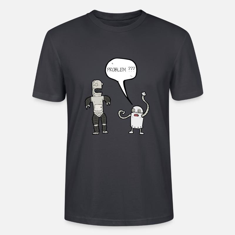Roboter Problem? - Stanley/Stella Unisex Bio-T-Shirt CRAFTER - Dunkles Graublau