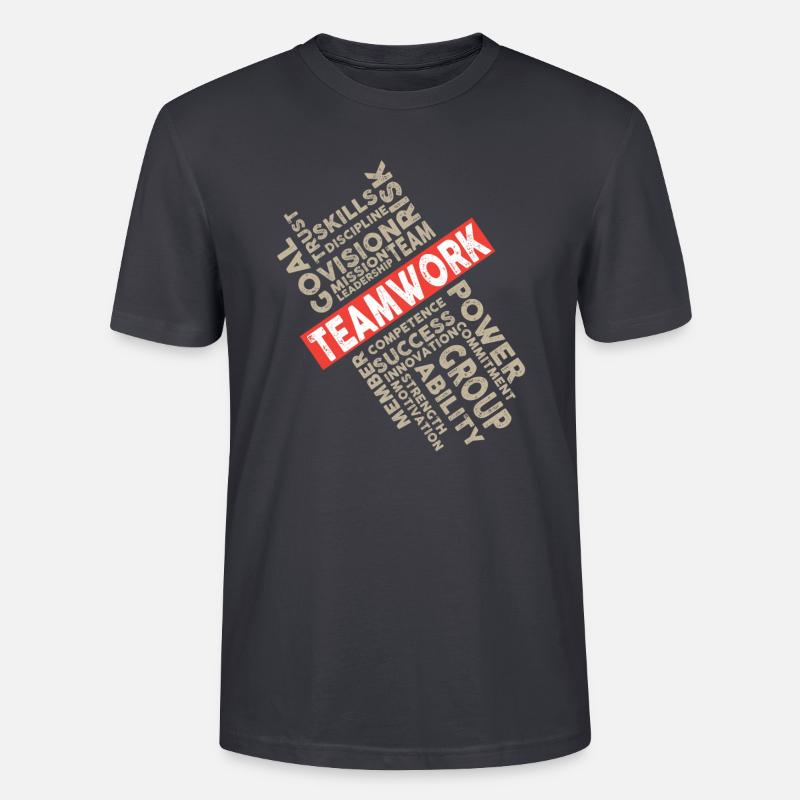 Teamwork - Stanley/Stella Unisex Bio-T-Shirt CRAFTER - Dunkles Graublau