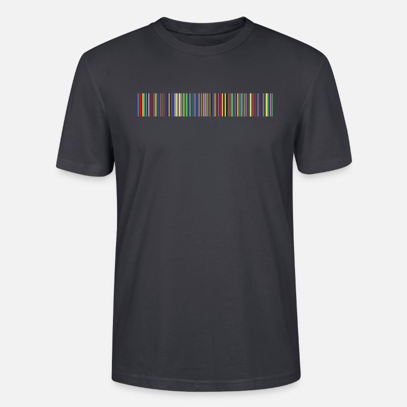 Barcode bar code strip codes - Stanley/Stella CRAFTER Unisex Organic T-Shirt - India Ink Grey
