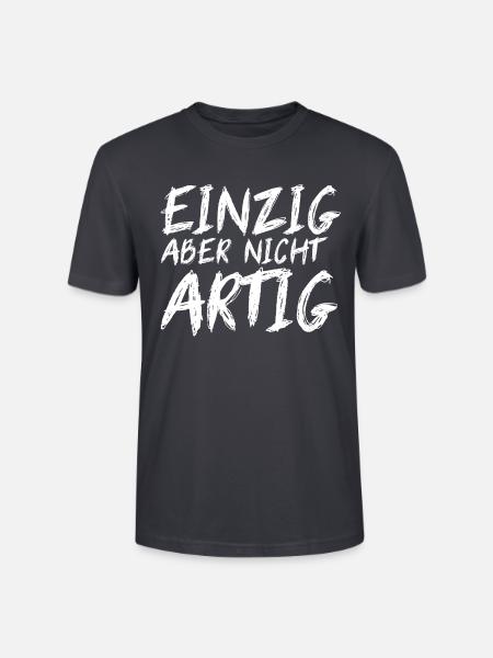 EINZIG aber nicht ARTIG - Stanley/Stella Unisex Bio-T-Shirt CRAFTER - Dunkles Graublau