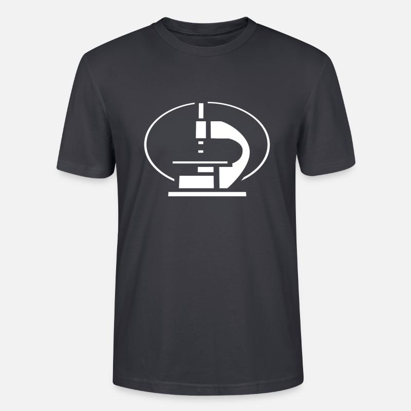microscope - T-shirt bio CRAFTER Stanley Stella Unisexe - bleu gris foncé
