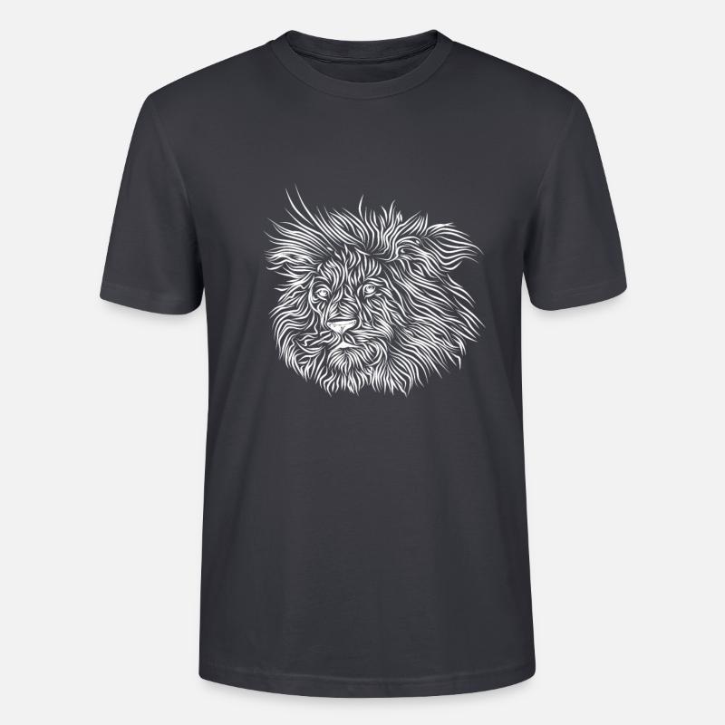 Löwe ACHTENKAS - Stanley/Stella Unisex Bio-T-Shirt CRAFTER - Dunkles Graublau