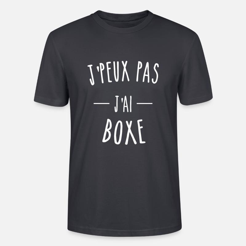 I CANNOT I BOXED - Stanley/Stella CRAFTER Unisex Organic T-Shirt - India Ink Grey