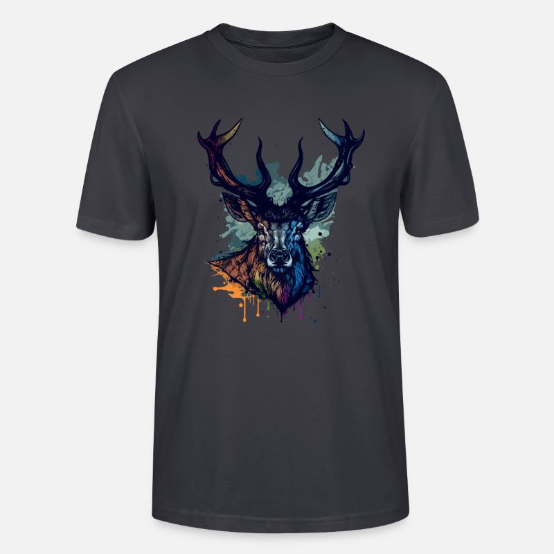 Hirschbarbe - Stanley/Stella Unisex Bio-T-Shirt CRAFTER - Dunkles Graublau