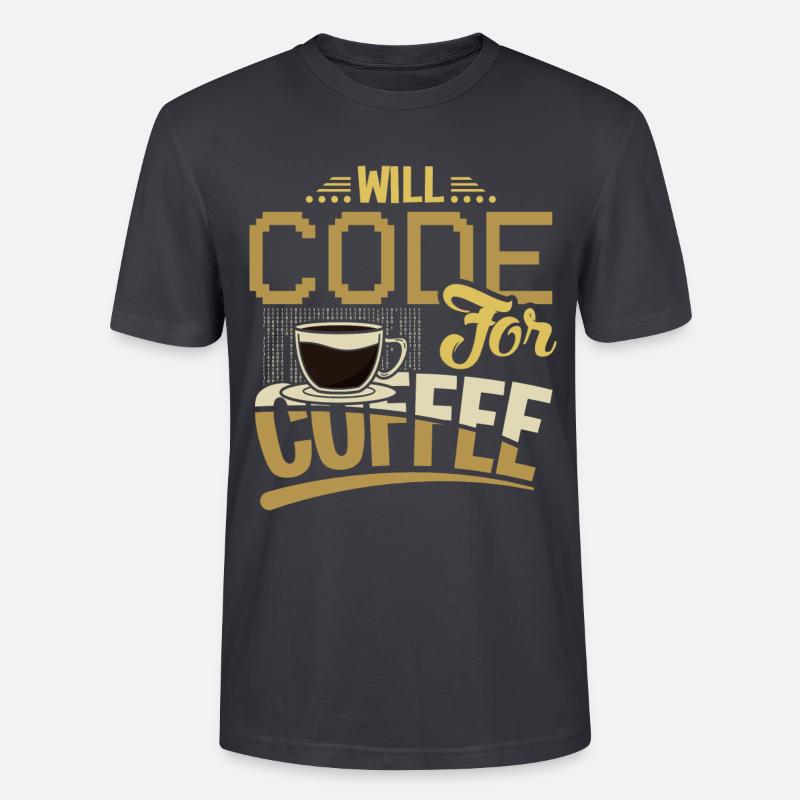 Software Engineering EDV Software Entwickler - Stanley/Stella Unisex Bio-T-Shirt CRAFTER - Dunkles Graublau