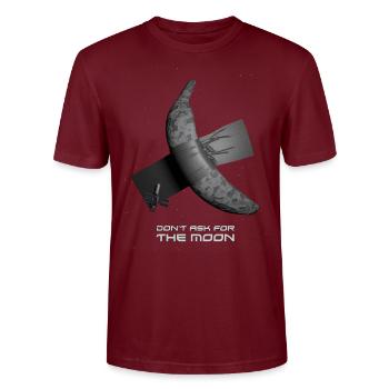 Frag nicht nach dem Mond - Stanley/Stella Unisex Bio-T-Shirt CRAFTER - Burgunderrot - Vorne - Alina (178cm) & Michal (187cm)
