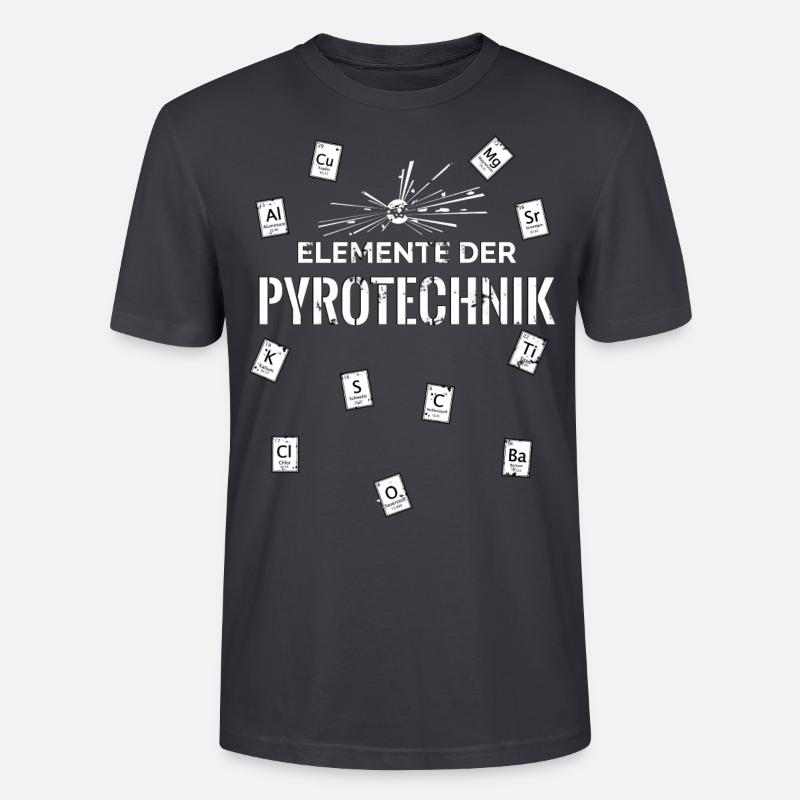 Elemente der Pyrotechnik - Stanley/Stella Unisex Bio-T-Shirt CRAFTER - Dunkles Graublau