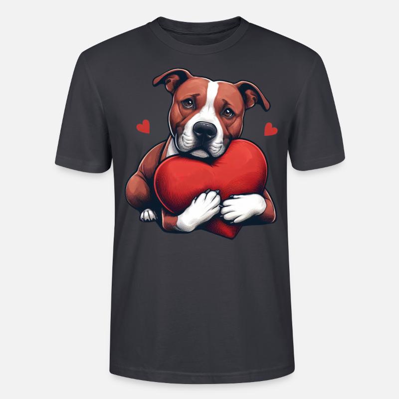 Pitbull Das Modell - Stanley/Stella Unisex Bio-T-Shirt CRAFTER - Dunkles Graublau