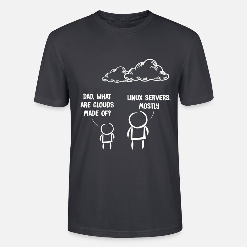 Computer IT Joke Funny Programmer Geek Linux - Maglietta unisex ecologica CRAFTER di Stanley/Stella - azzurrognolo scuro