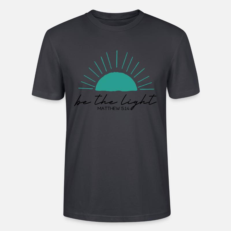 Sei das Licht Christ - Stanley/Stella Unisex Bio-T-Shirt CRAFTER - Dunkles Graublau