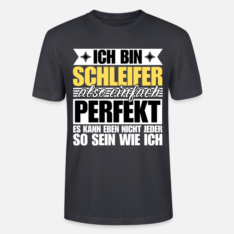 Perfekter Schleifer - Stanley/Stella Unisex Bio-T-Shirt CRAFTER - Dunkles Graublau