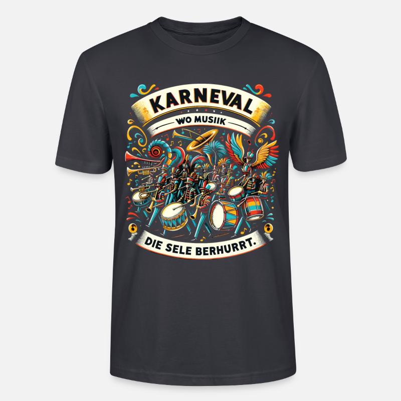 Parade musicale de carnaval - T-shirt bio CRAFTER Stanley Stella Unisexe - bleu gris foncé