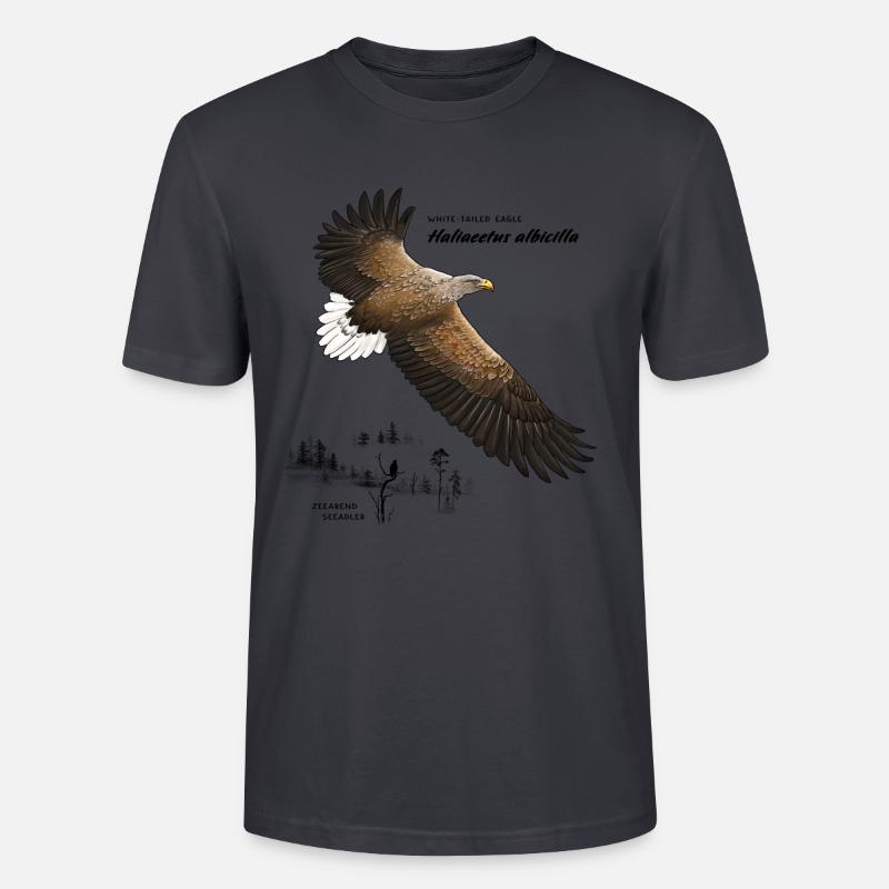 Pygargue à queue blanche - T-shirt bio CRAFTER Stanley Stella Unisexe - bleu gris foncé