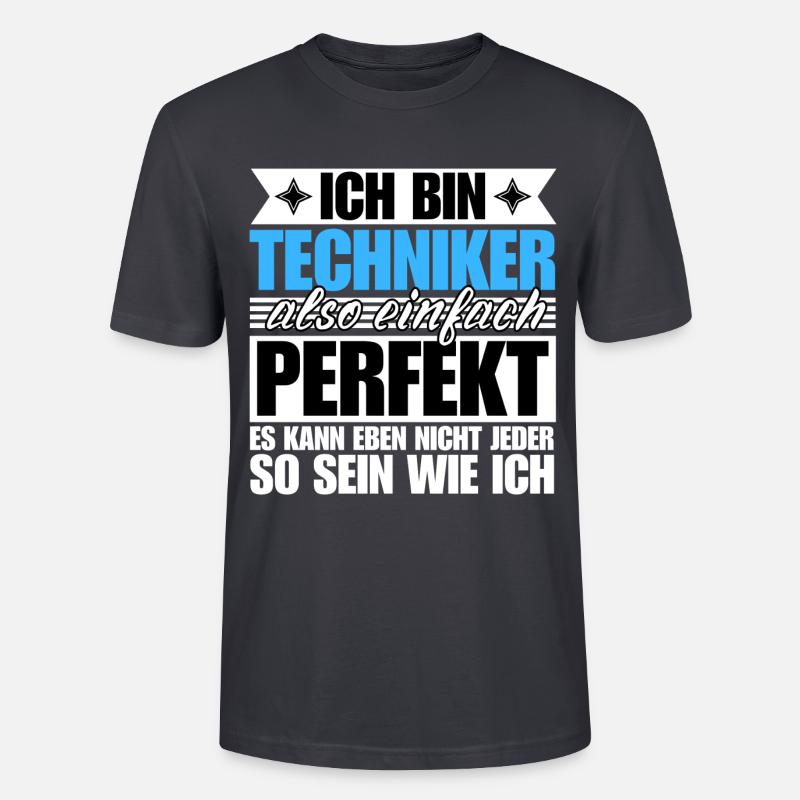 Perfekter Techniker - Stanley/Stella Unisex Bio-T-Shirt CRAFTER - Dunkles Graublau