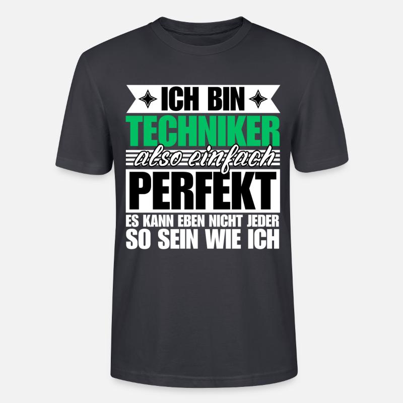 Perfekter Techniker - Stanley/Stella Unisex Bio-T-Shirt CRAFTER - Dunkles Graublau
