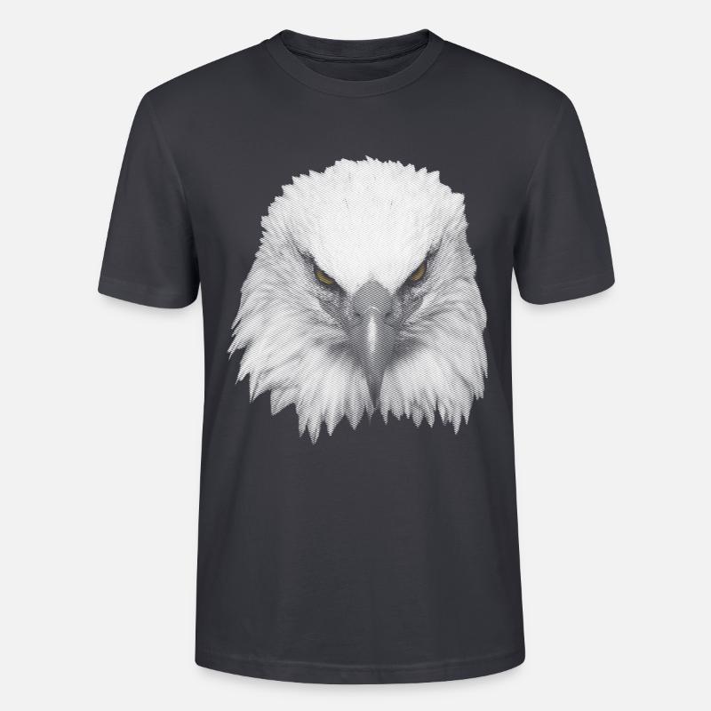 Great Eagle Kopf - Stanley/Stella Unisex Bio-T-Shirt CRAFTER - Dunkles Graublau