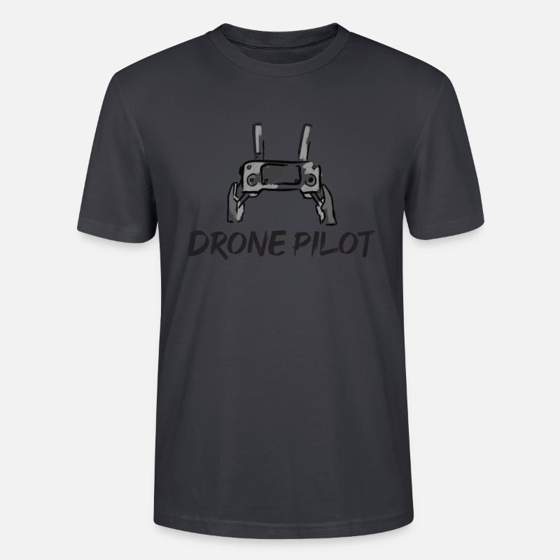 Drone Pilot - Stanley/Stella Unisex Bio-T-Shirt CRAFTER - Dunkles Graublau